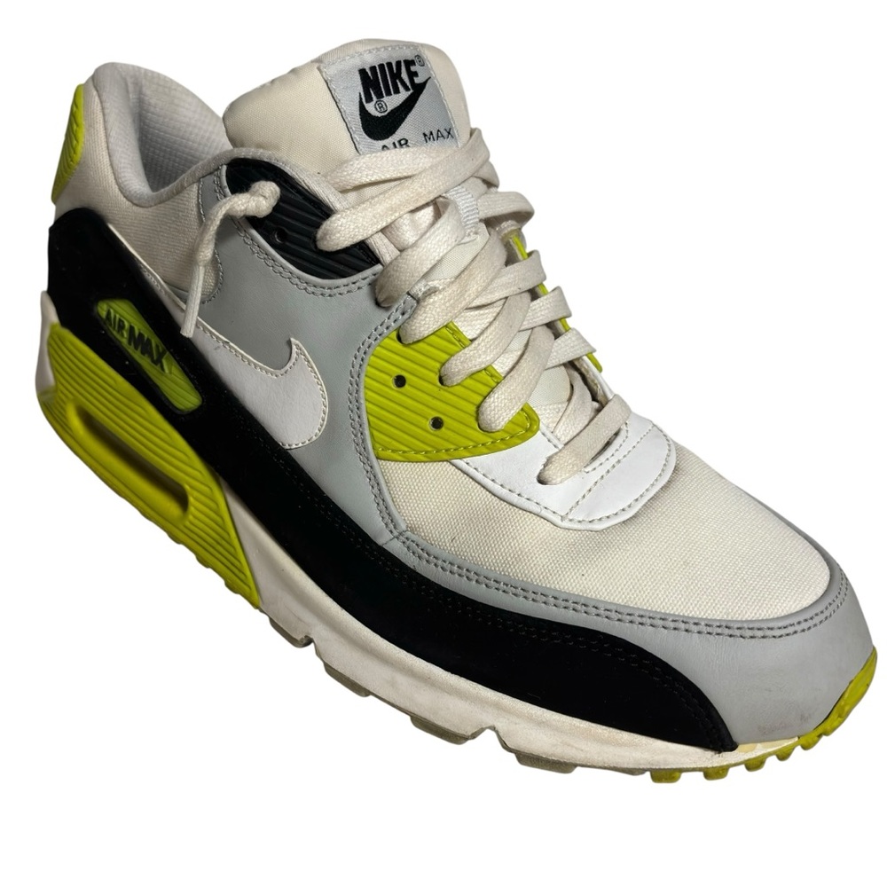 DS 2013 AIR MAX 90 PREMIUM 333888 018 GREY SZ 12 FORCE 1 EUC Neon Green & White
